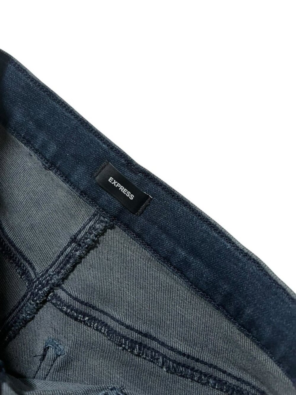 Express Skyscraper High Rise Hyper stretch boot Jeans Women's size 6R - Picture 3 of 3
